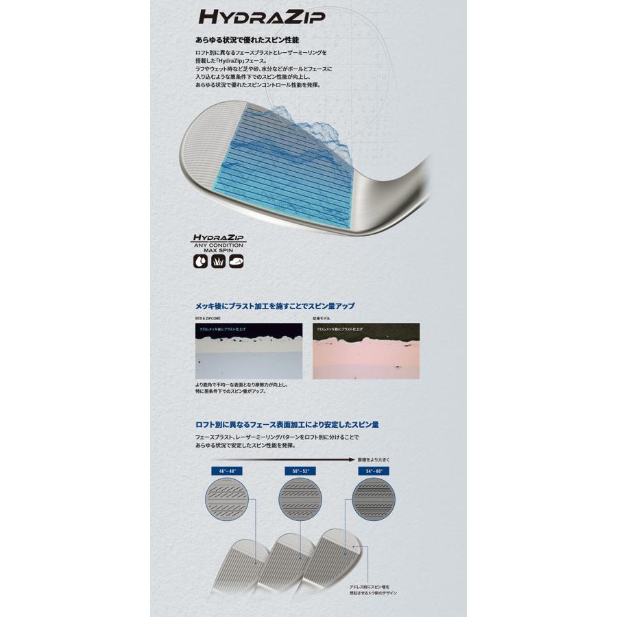 カスタム ダンロップ RTX 6 ZIPCORE ツアーラック ノーメッキ ウエッジKBS TOUR LITE クリーブランド Cleveland 23モデル ジップコア MY2914934274