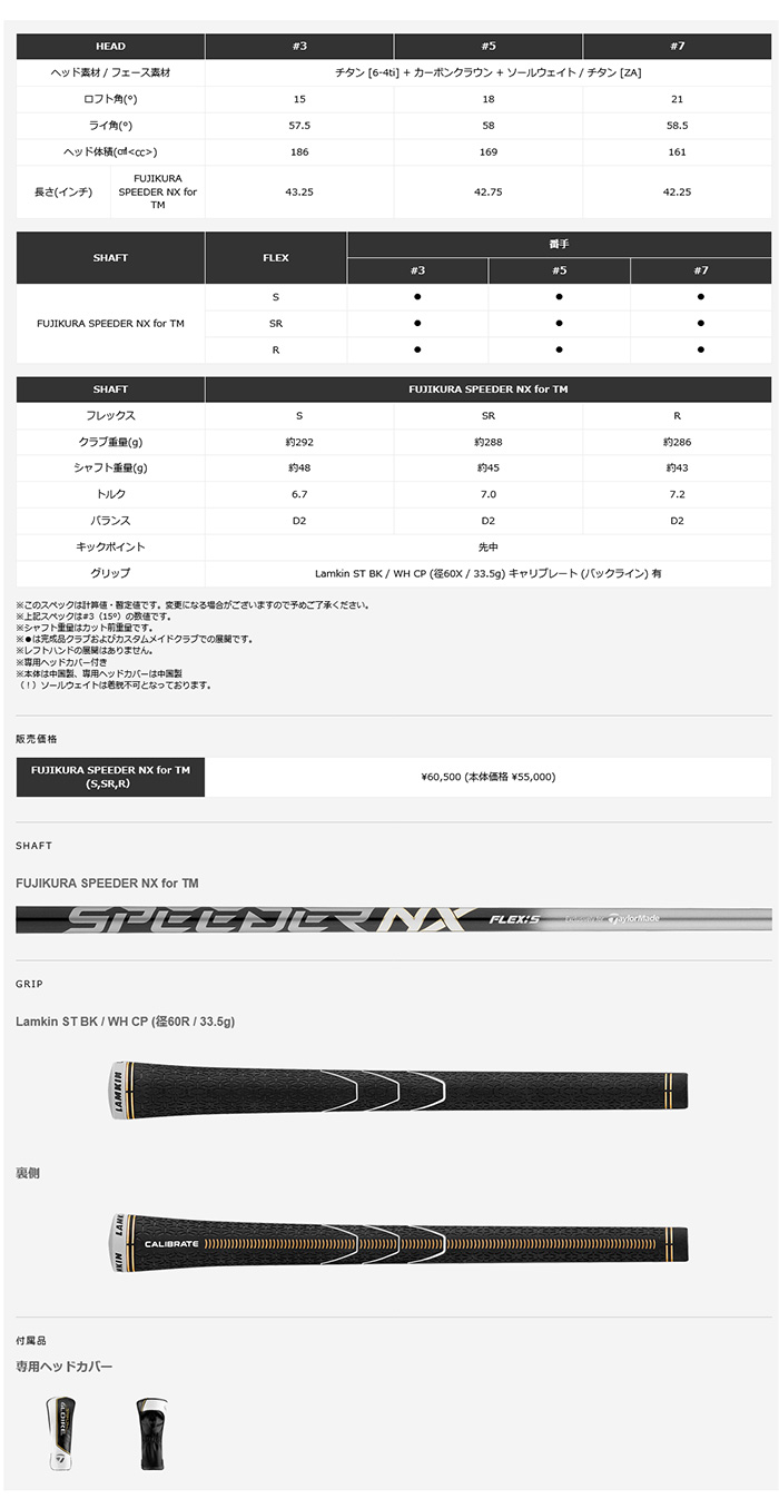 オーダーカスタム テーラーメイド ステルスグローレ フェアウェイ