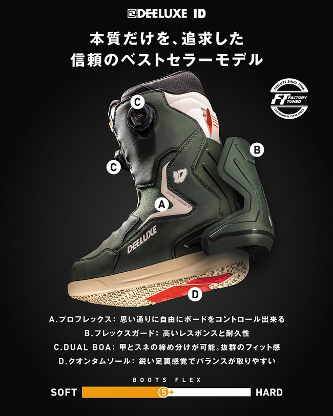 DEELUXE（ディーラックス） 予約 DEELUXE ID S3 BOA ダブルボア メンズ