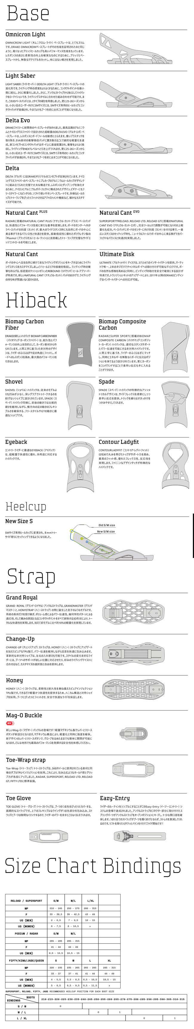 DRAKE（ドレイク） ビンディング DRAKE JADE 25-26 ジェィド