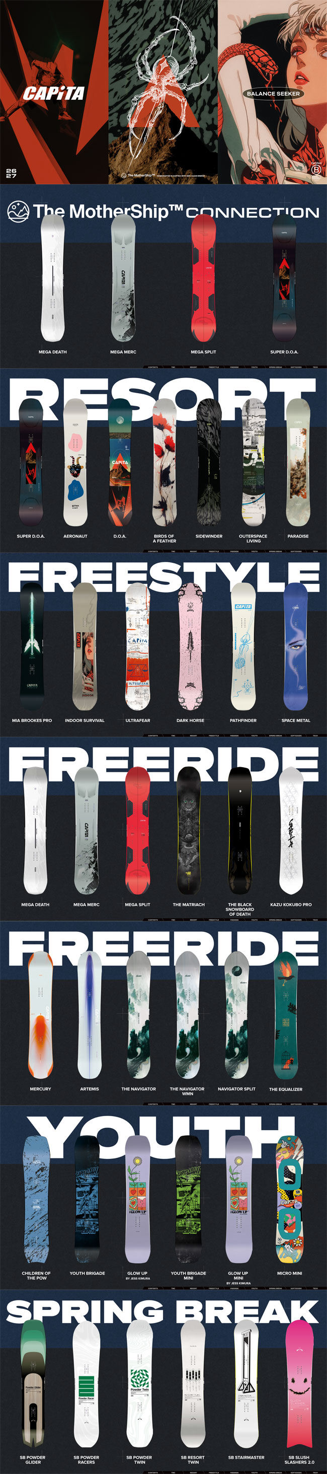 CAPiTA 予約 キャピタ エアロノート AERONAUT メンズ 26-27