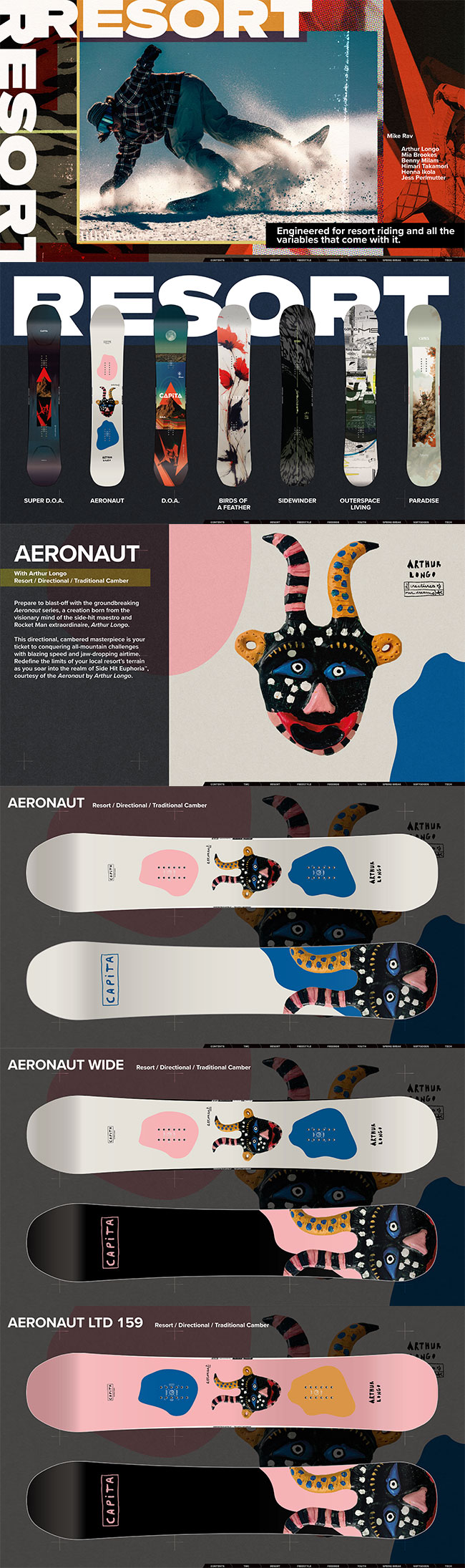 CAPiTA キャピタ エアロノート AERONAUT メンズ 26-27 スノーボード