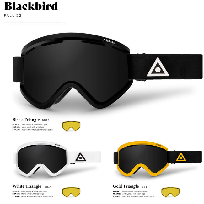 スノーボードゴーグル アシュベリー ASHBURY BLACKBIRD BLACK TRIANGLE