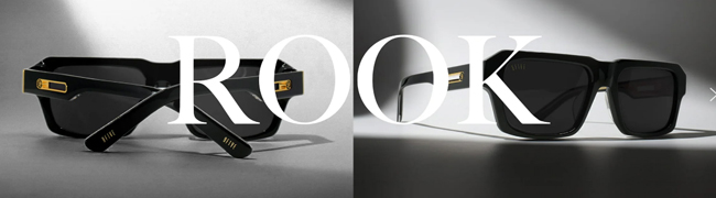 9five サングラス VILLA Black & 24k Gold メンズ レディース ナイン
