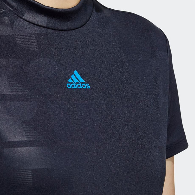 adidas アディダス ゴルフ エンボスプリントS/Sモックネック