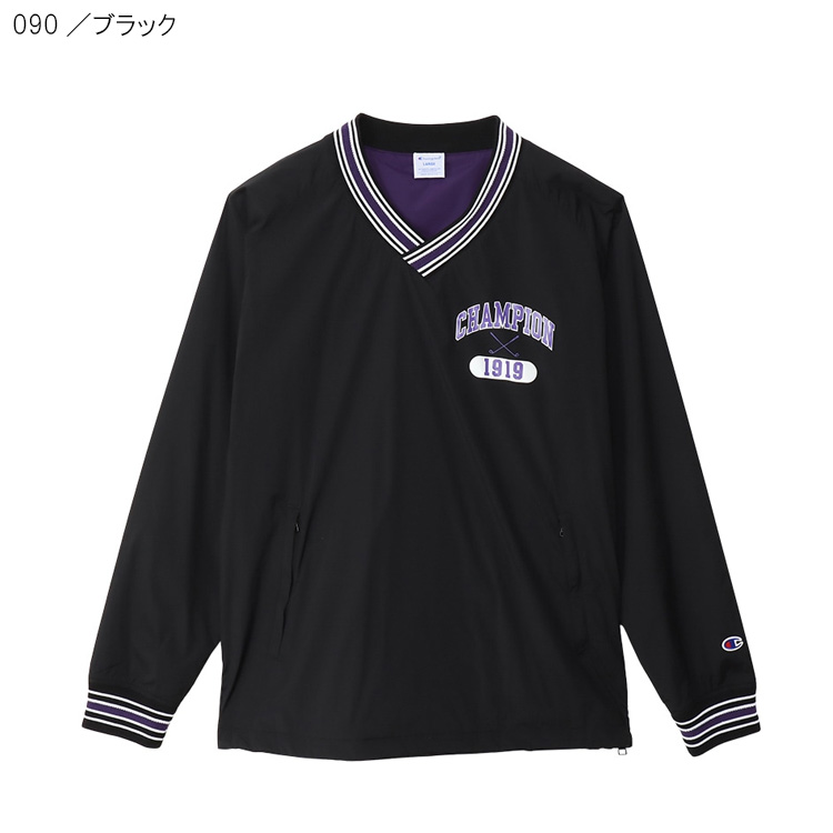 サイズ：XL CHAMPION GOLF チャンピオンゴルフ  長袖ブルゾン  ネイビー系 [240101453831] ゴルフウェア メンズ ストスト CHAMPION GOLF チャンピオンゴルフ 長袖ブルゾン ネイビー系