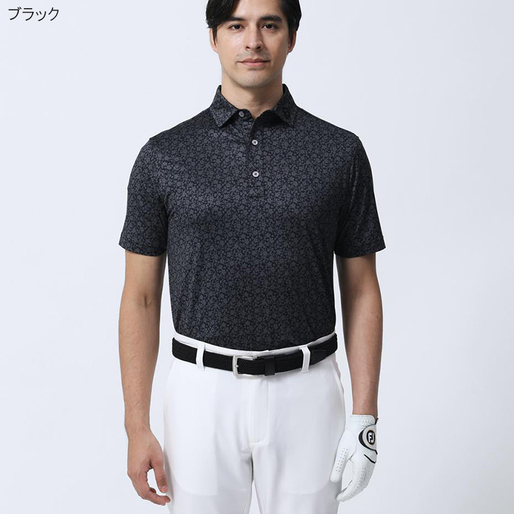 ５５％以上節約 FootJoy フットジョイ メンズ フラワープリント半袖シャツ FJ その他