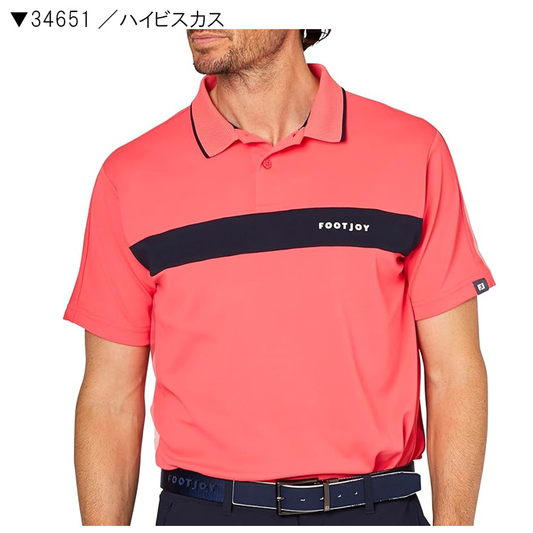 FootJoy（フットジョイ） メンズ チェストライン半袖ポロ FJ-S25-S02