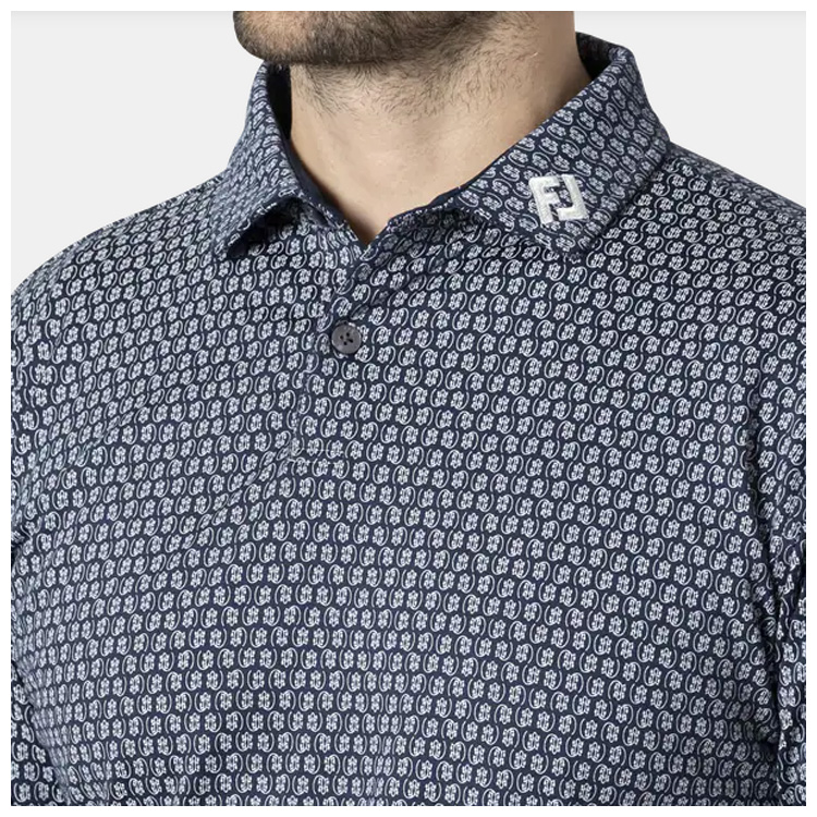 フットジョイ メンズ 起毛サラマンダープリント 長袖シャツ FJ-F24-S18 FootJoy（フットジョイ） メンズ 起毛サラマンダープリント 長袖シャツ