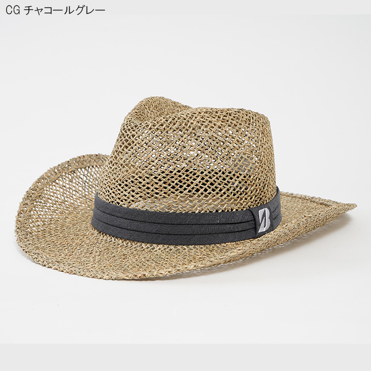 ※北海道・沖縄配送不可※ブリヂストンゴルフ 天然草ハット HASG31