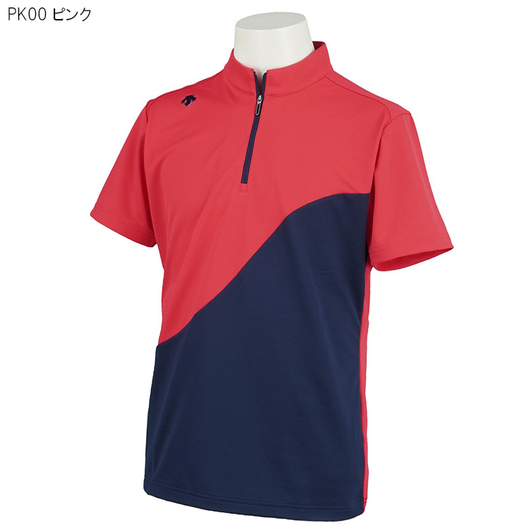 新品タグ付 DESCENTE GOLF デサントゴルフ ショートスリーブシャツ タイポグラフィモチーフ ショートスリーブシャツ | デサント
