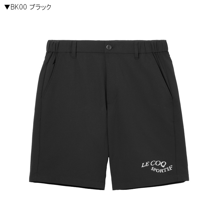 値下げ中　FIDES GOLF 長めのショートパンツ　ブラック　Lサイズ le coq sportif（ルコックスポルティフ） ルコックゴルフ メンズ