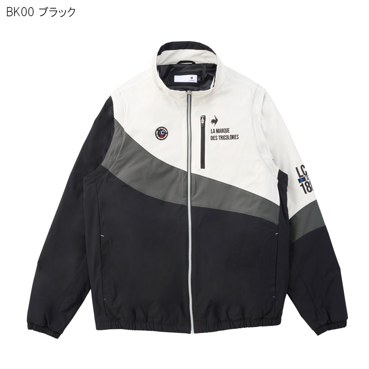 le coq sportif ゴルフジャケット LL グレー/ホワイト le coq sportif GOLF ルコックゴルフ メンズ ストレッチ