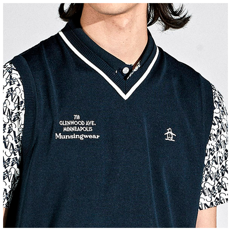 【新品◆24200円】Munsingwear ジップベスト 2025年 春夏新作 Munsingwear マンシングウェア メンズ SEASON COLLECTION V