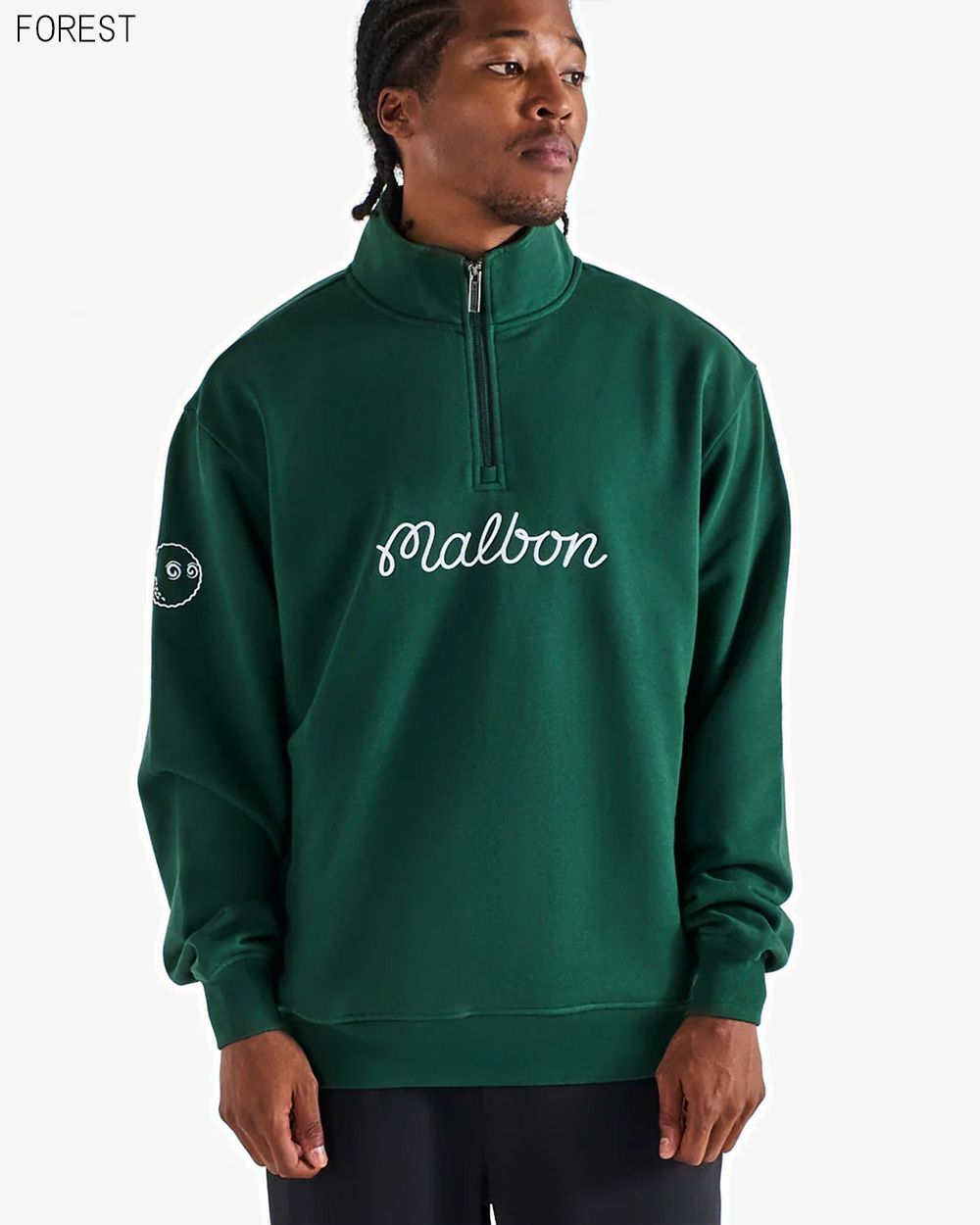 Malbon Golf（マルボンゴルフ） ハーフジップ スウェット トレーナー
