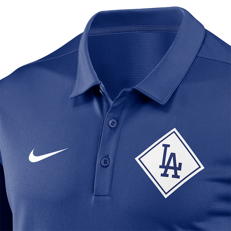 Los Angeles Dodgers Nike Diamond Icon Franchise Performance Polo