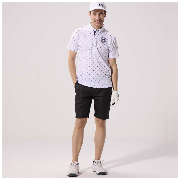 FILA GOLF フィラ ゴルフ メンズ エンボスツイルショートパンツ