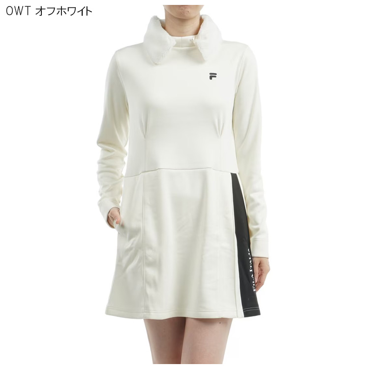 FILA GOLF ストライプワンピース（長袖） FILA GOLF ワンピース 「FILA GOLF/フィラゴルフ」レディース