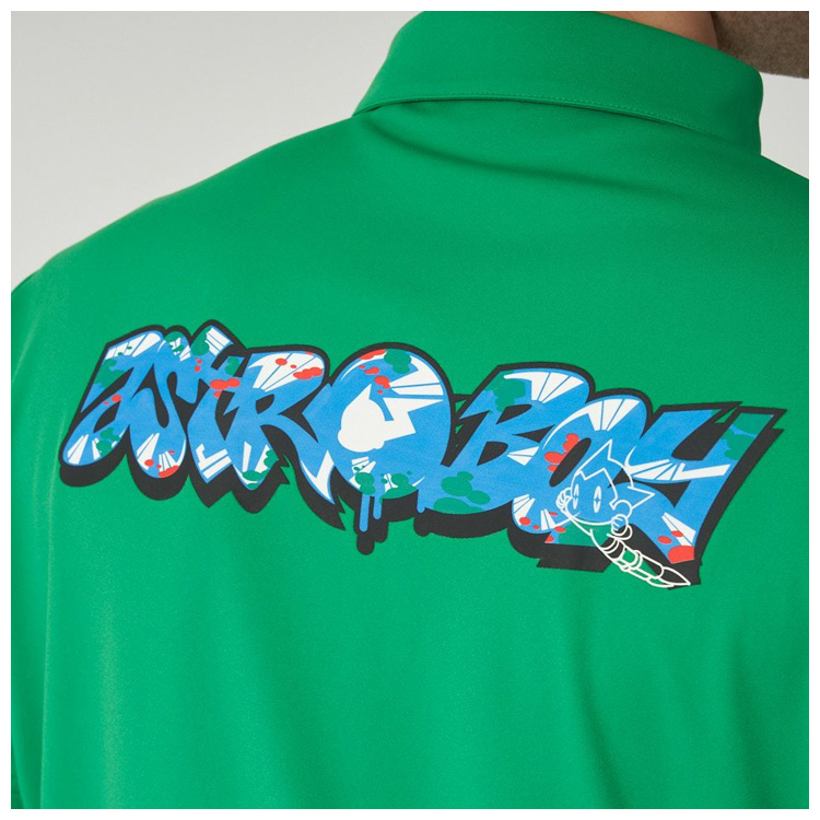 Loudmouth ポロシャツ 黒（限定アトムコラボ） LOUDMOUTH（ラウドマウスゴルフ） ラウドマウス メンズ アトムコラボ