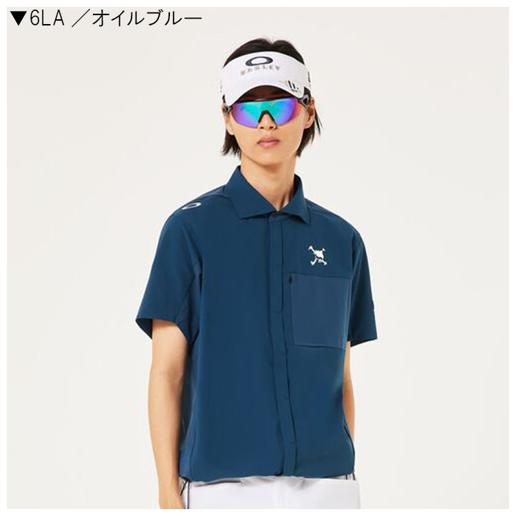 Oakley - 未使用 オークリー スカル SYNCHRONISM セーター半袖シャツ L オークリー（OAKLEY）（メンズ）ゴルフウェア 吸汗速乾 接触冷感