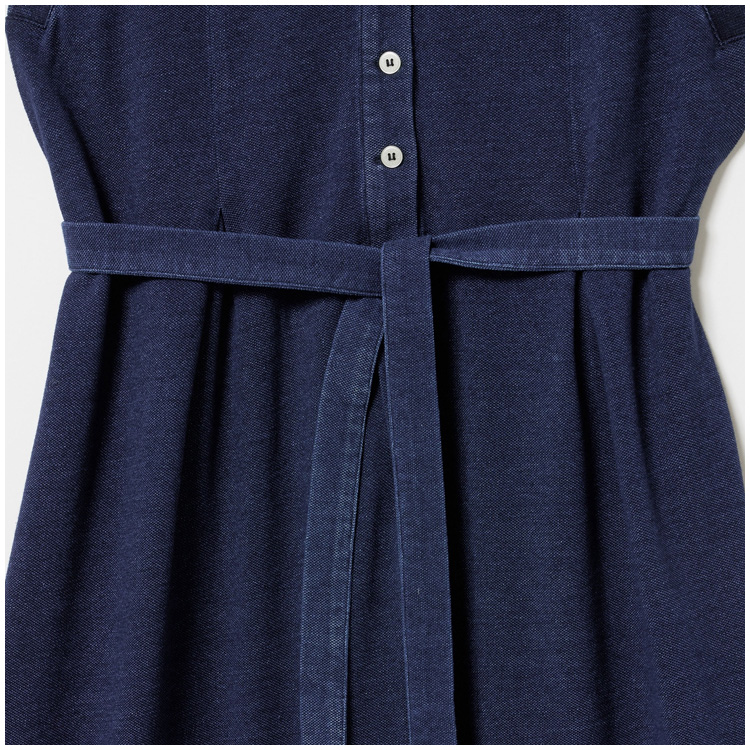 LACOSTE（ラコステ） レディース インディゴノースリーブポロドレス