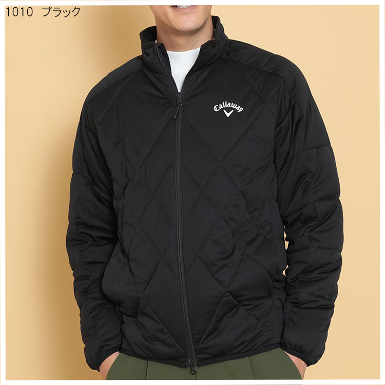 新品 キャロウェイ Callaway ストレッチ フリース 中綿ブルゾン 白 Callaway キャロウェイ ゴルフ メンズ スターストレッチ 中綿