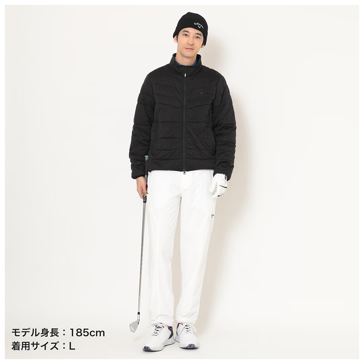 【ゴンザレス】キャロウェイ クルーネック 中綿ブルゾン メンズ Callaway（キャロウェイ） ゴルフ メンズ スターストレッチ中綿