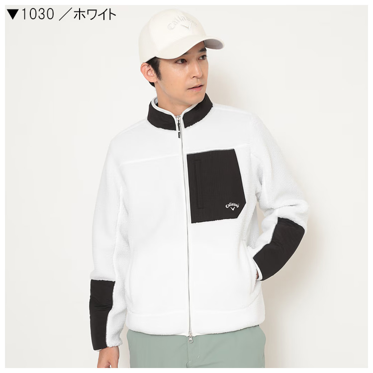 良品✨キャロウェイゴルフ　中綿　フリース　フルジップジャケット　L ブラック a-tgc21096_2.jpg