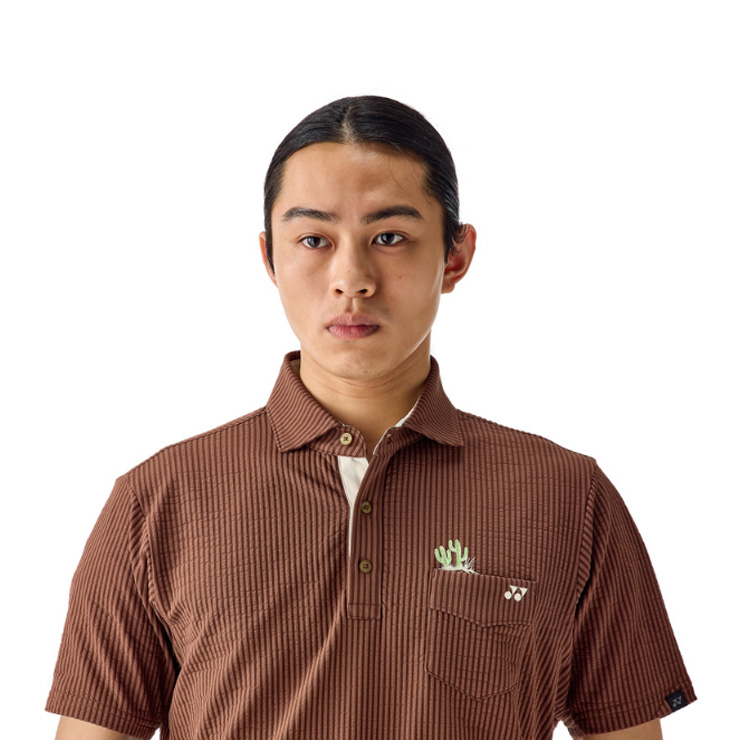 YONEX 赤青 ストライプ シャツ 作新学院 YONEX（ヨネックス） メンズ サッカーストライプシャツ ベリークール