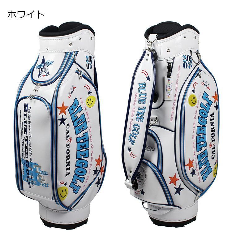 ブルーティーゴルフ エナメル キャディバッグ BLUE TEE GOLF CB-005 : btg-cb005 : Golkin Yahoo!ショップ  - 通販 - Yahoo!ショッピング