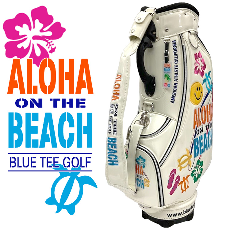 ブルーティーゴルフ ALOHA ON THE BEACH カートキャディバッグ BLUE TEE GOLF CB-009