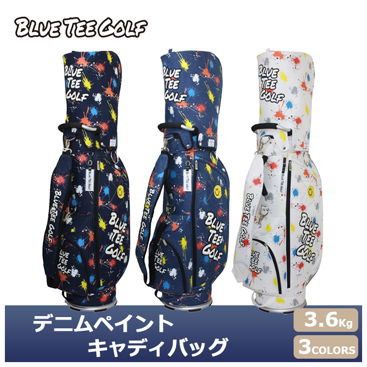 ブルーティーゴルフ デニムペイント キャディーバッグ CB-027 【BLUE