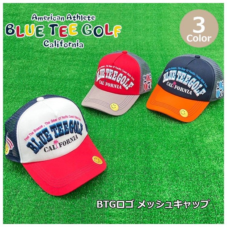 BLUE TEE GOLF ブルーティーゴルフ BTGロゴ メッシュキャップ CP
