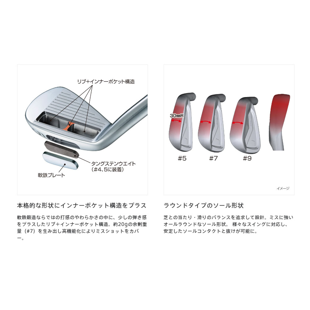 BRIDGESTONE ブリヂストン ゴルフ 242CB+アイアンセット 6本組
