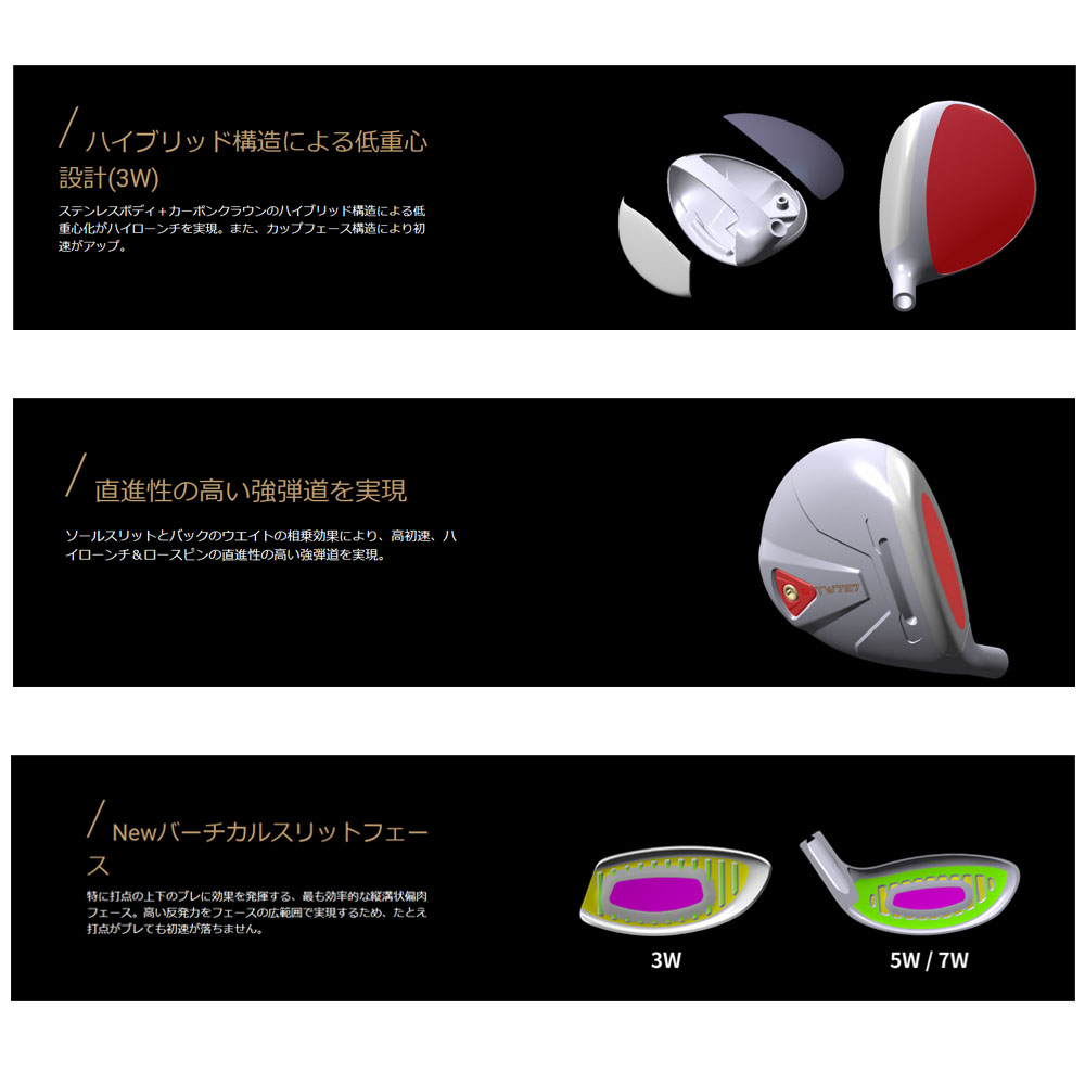 HONMA GOLF（本間ゴルフ） ホンマゴルフ T//WORLD TW757 FW