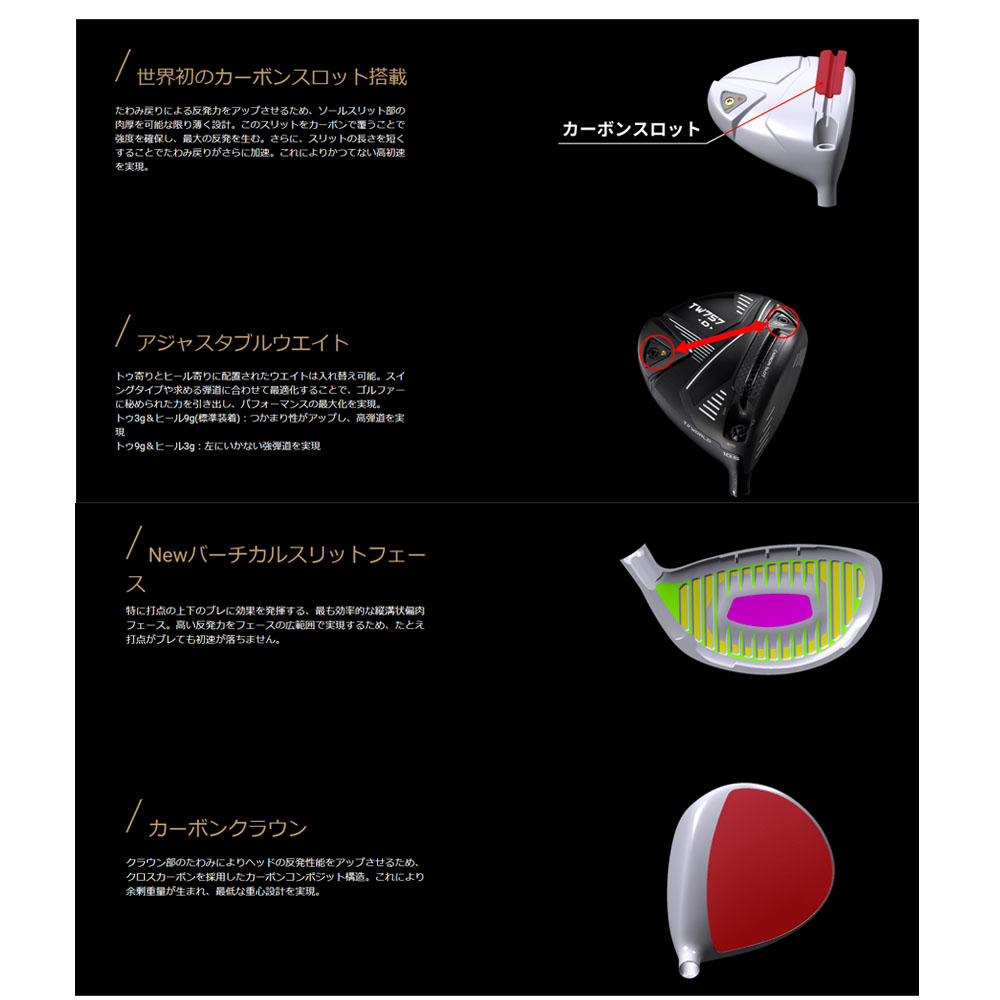 HONMA GOLF（本間ゴルフ） ホンマゴルフ T//WORLD TW757 TYPE-D