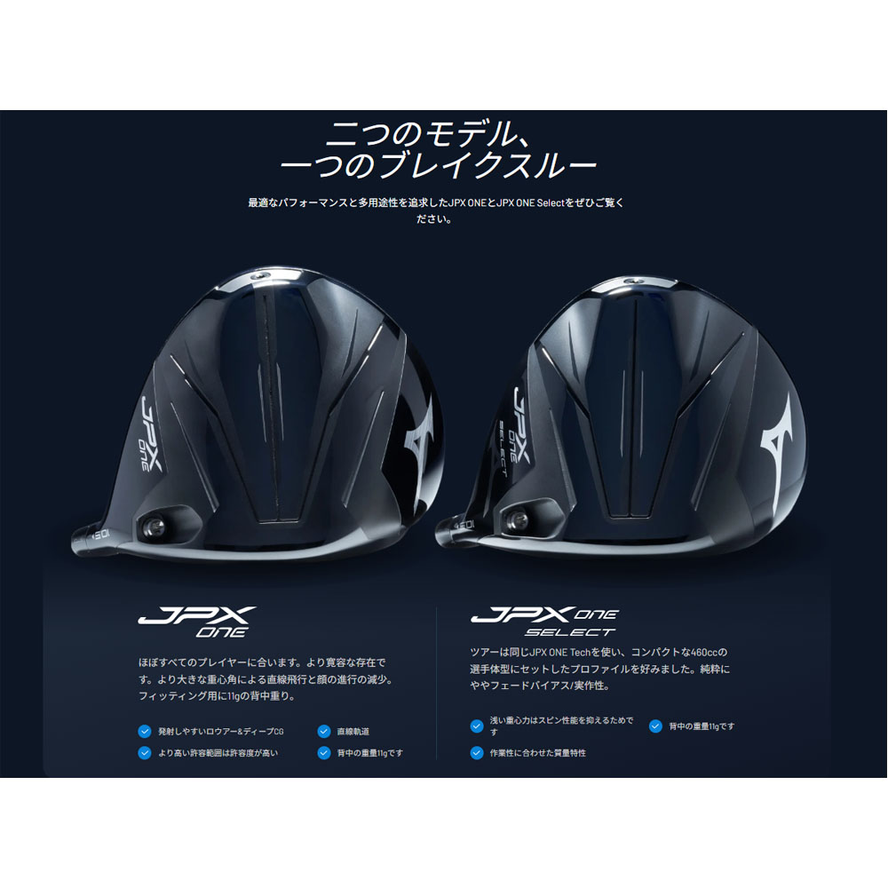 MIZUNO（ミズノ） (USモデル) JPX ONE SELECT ドライバー TENSE 1K