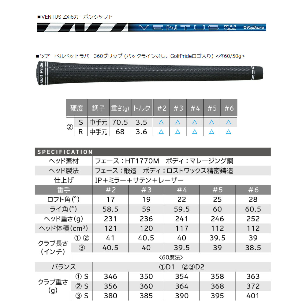 SRIXON ダンロップ スリクソン ZXi ハイブリッド VENTUS Zxi for
