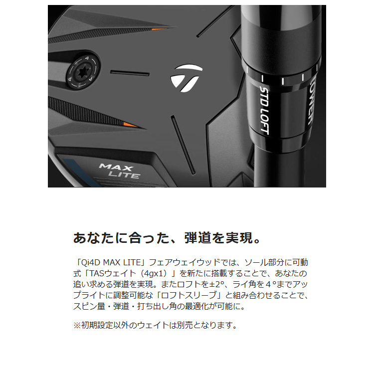 TaylorMade（テーラーメイド） Qi4D MAX LITE ウィメンズ フェアウェイ