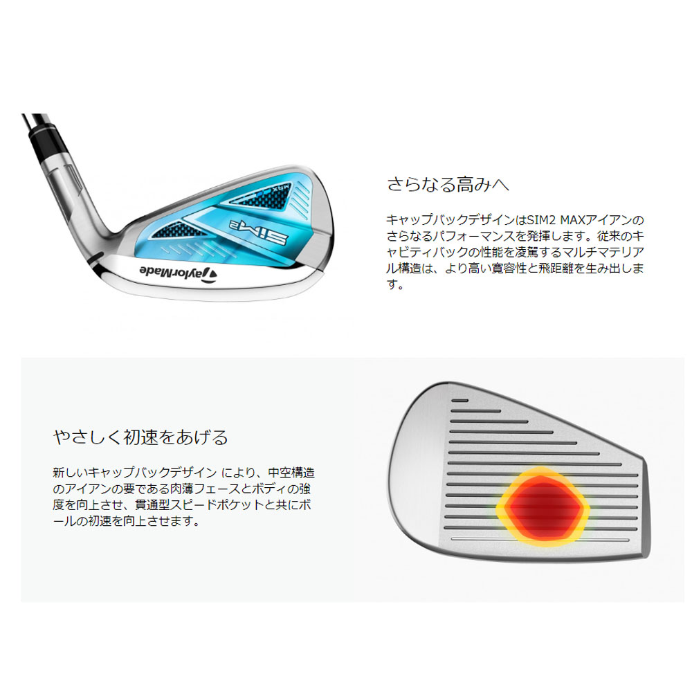 068 TaylorMade テーラーメイド SIM2 MAX 6番アイアン アイアン