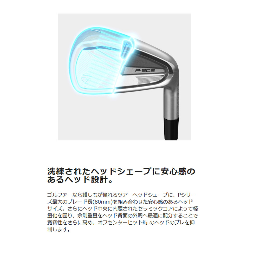 TaylorMade（テーラーメイド） P8CB アイアン 5本組（＃6-P） N.S.PRO