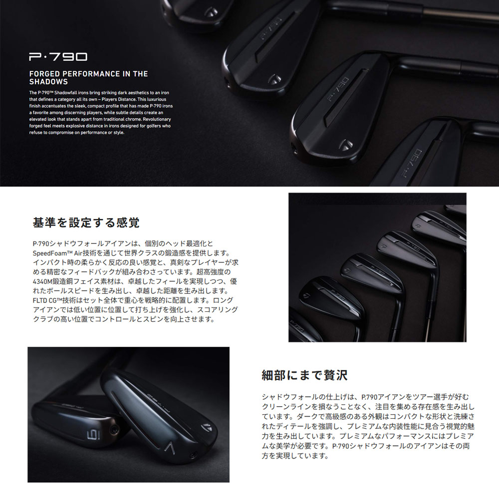 TaylorMade（テーラーメイド） USモデル P790 シャドウ フォール