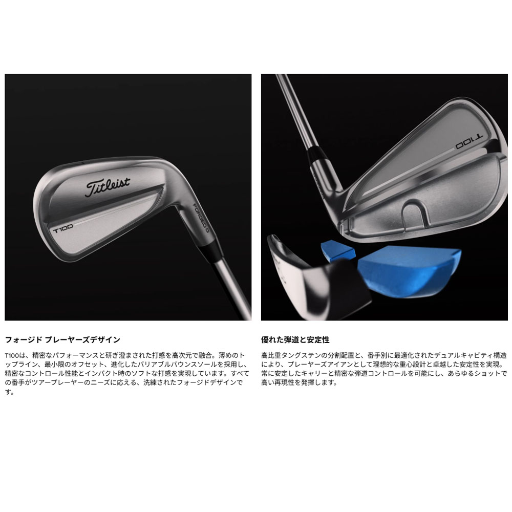 Titleist（タイトリスト） T100 フォージド アイアン 6本組（＃5〜PW