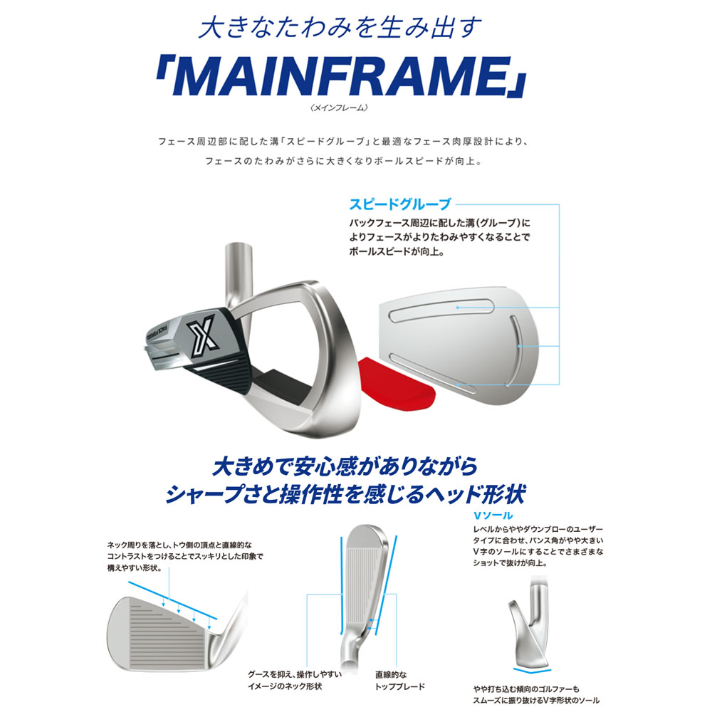 XXIO ダンロップ ゴルフ ゼクシオ X-eks アイアンセット 5本組(6-P