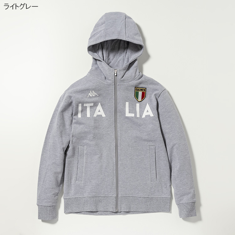 KAPPA カッパ メンズ EROI スウェットパーカー ITALIAロゴ ジップ