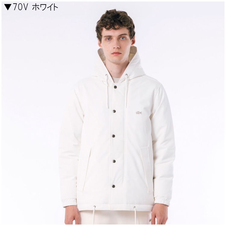LACOSTEホワイト ジャケット Lacoste ダウンジャケット ホワイト - メルカリ