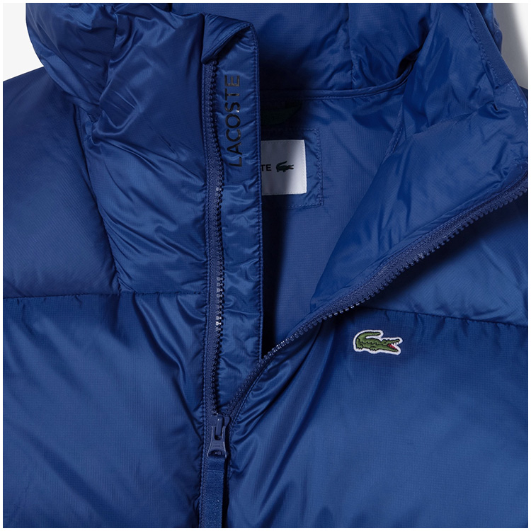 【週末限定値下げ‼︎】LACOSTE ラコステ ライトダウンジャケット ブラック LACOSTE ラコステ 撥水 バックロゴ フード付き ダウンジャケット