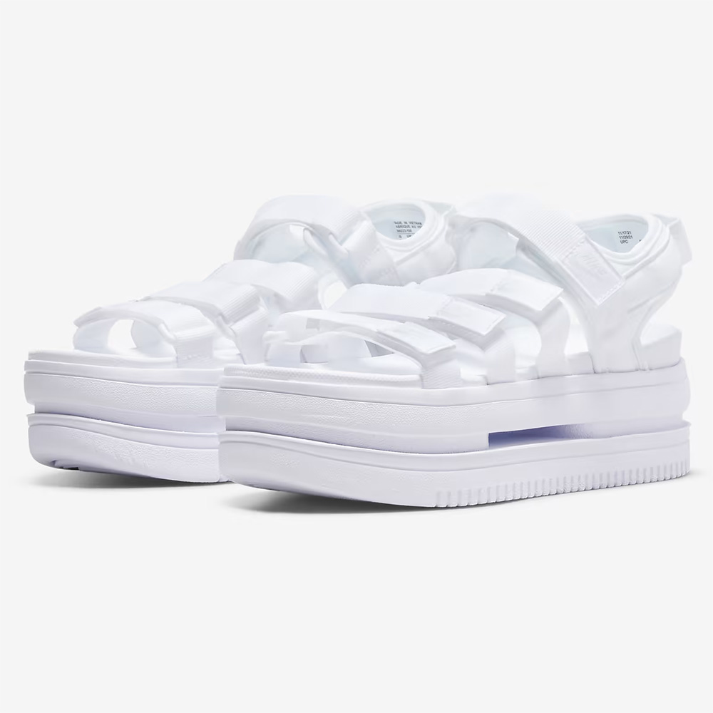ナイキ 日本正規品 2025SU レディース WMNS ICON CLASSIC SANDAL ウィメンズ アイコンクラシックサンダル ホワイト/ホワイト/ピュアプラチナム DH0223-100