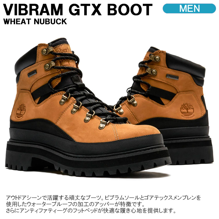 ティンバーランド ブーツ Timberland VIBRAM GORE-TEX BOOT ビブラム ゴアテックス ウィート/ヌバックレザー  メンズブーツ A5RK4