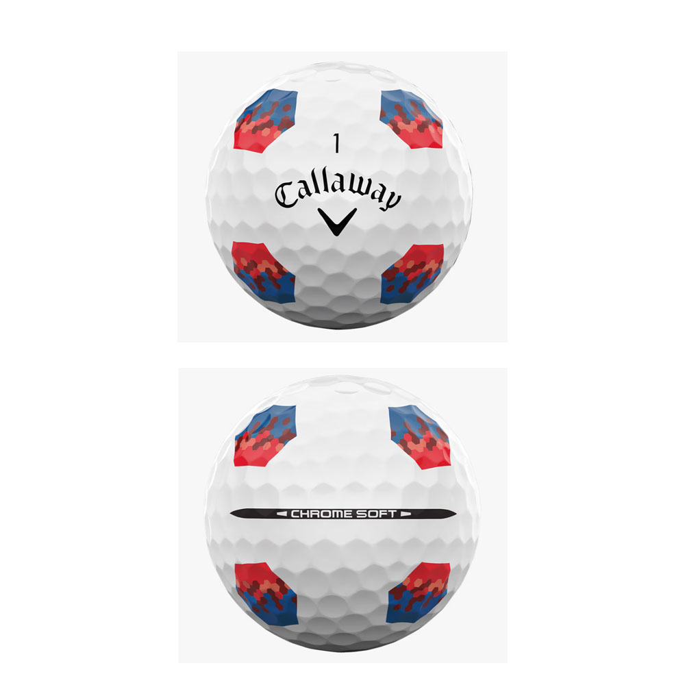 Callaway Chrome Soft サッカー柄ゴルフボール 21球 Callaway（キャロウェイ） ゴルフボール CHROME SOFT 26 1ダース(12個